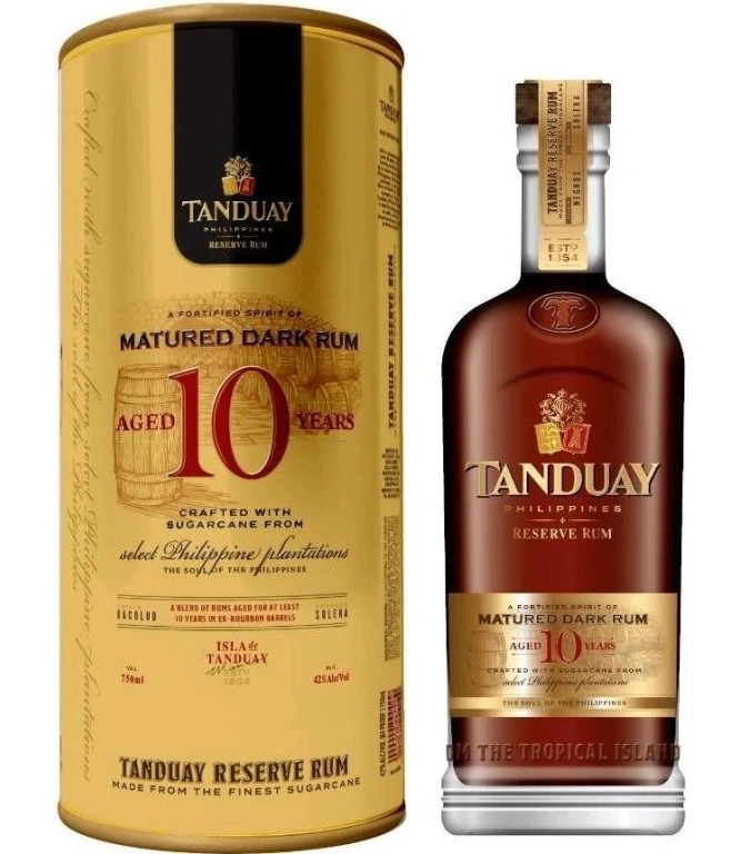 Rum Tanduay Reserve 10YO 0,7l 40% (tuba)
