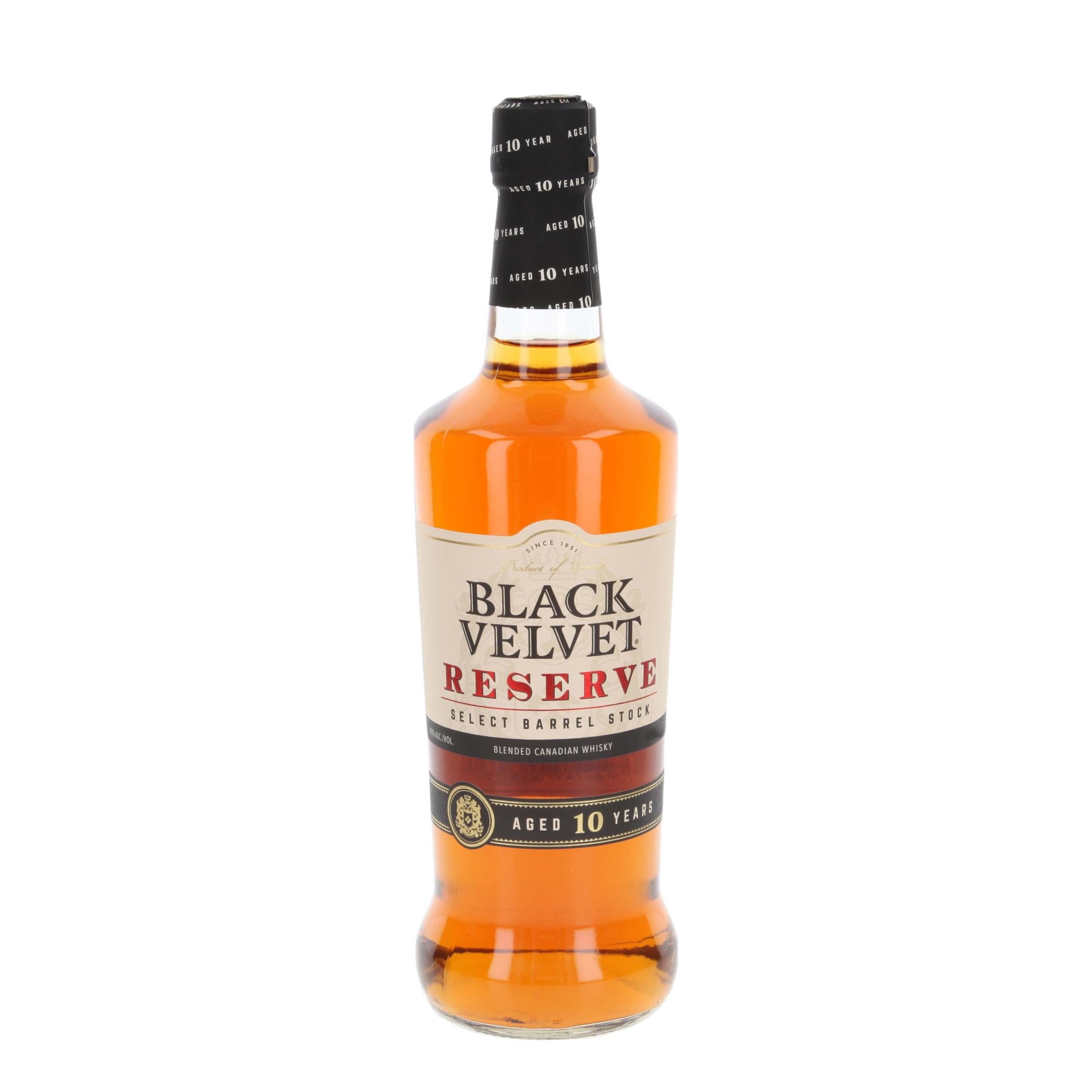 Black Velvet Reserve 10y 1l 40% (holá láhev)
