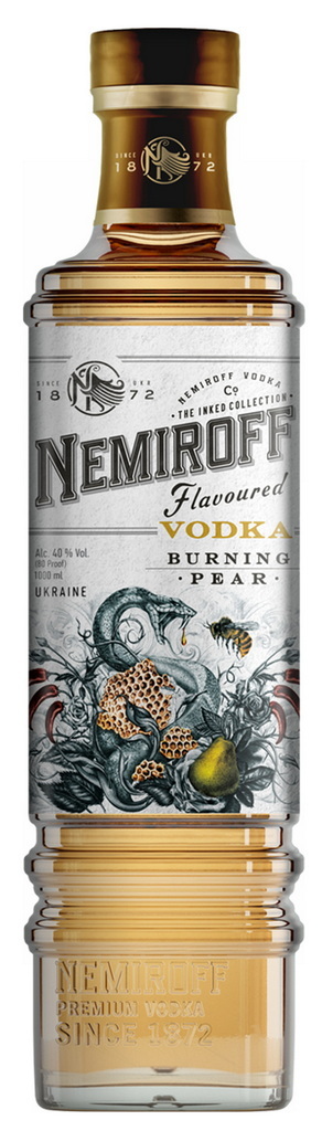 Nemiroff Burning Pear 1l 40% (holá láhev)