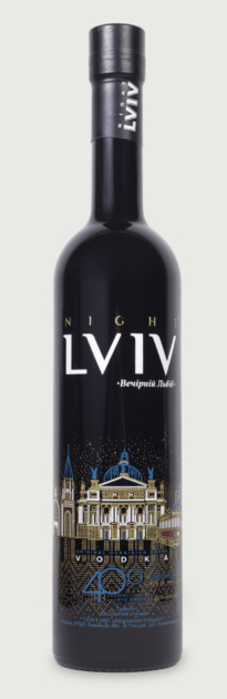 Night Lviv Vodka Black Bottle 0,5l 40% (holá láhev)