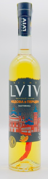 Night Lviv Vodka Pepper & Honey 0,5l 40% (holá láhev)