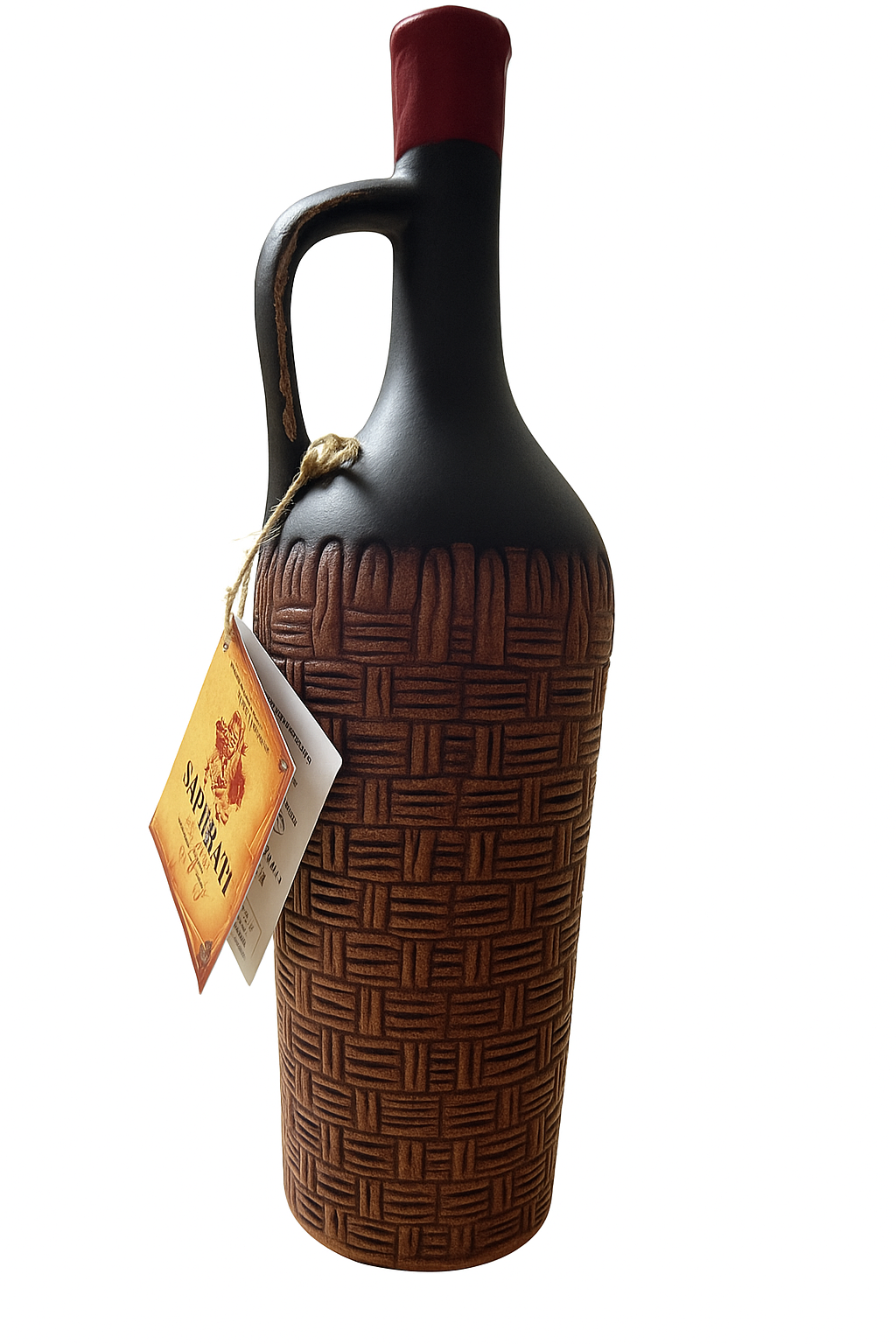 Ninotsminda Saperavi 0,75l suché červené víno (dárkové balení keramika Tbilisuri)