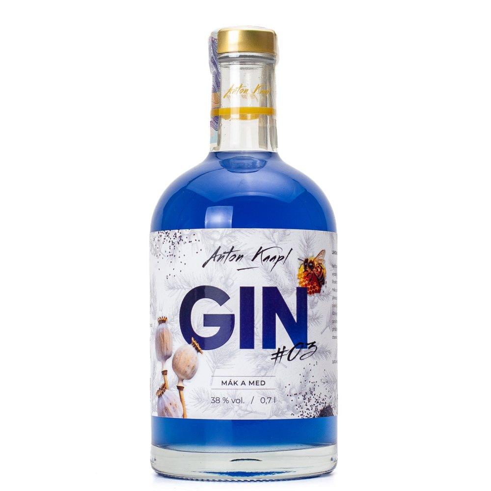 Anton Kaapl Gin Mák & Med 0,7l 38% (holá láhev)