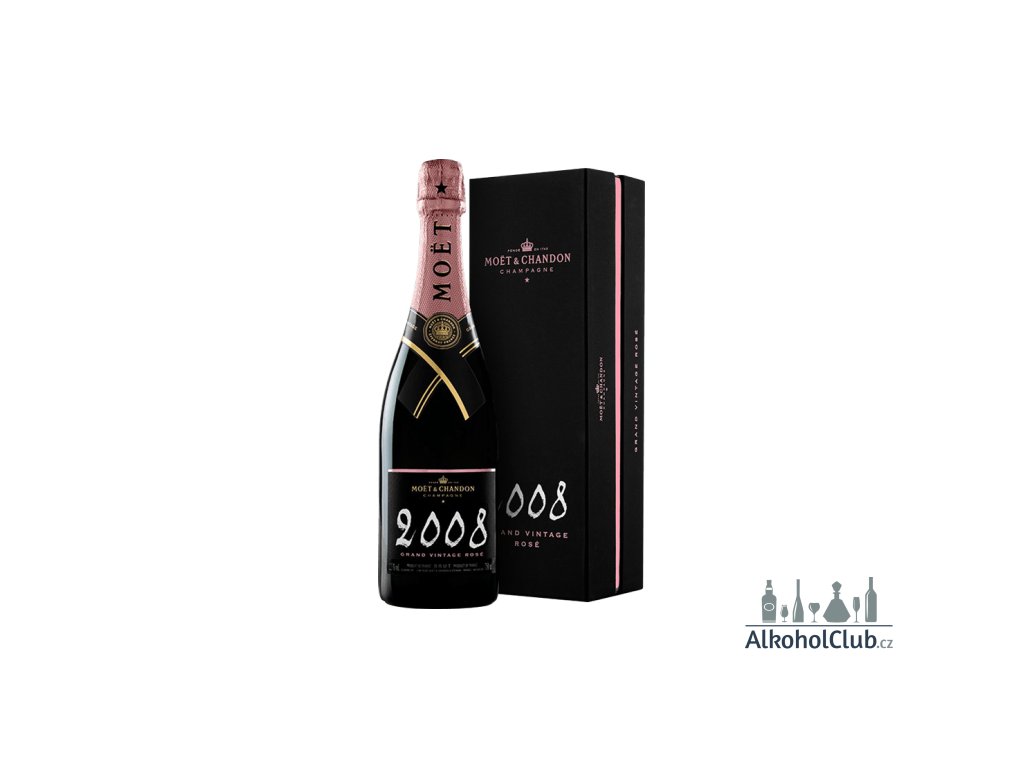 grand vintage rose 2008 in gift box champagne moet et chandon