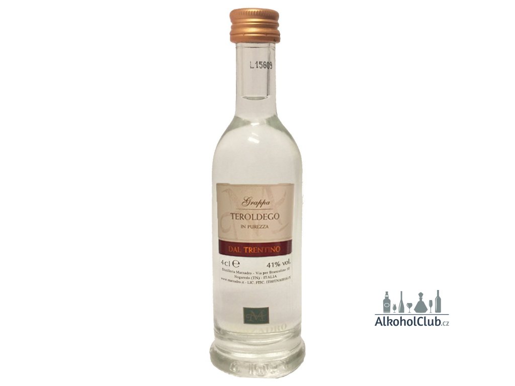 Grappa Marzadro Teroldego in Purezza 41% 0,04l | Obstbrand & Grappa