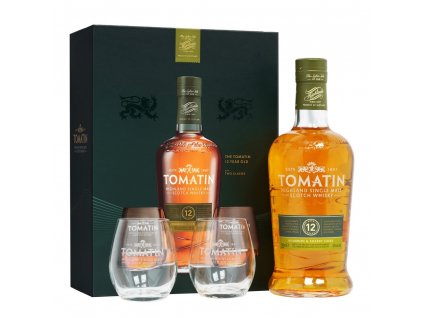 tomatin 12y 2 sklenička v darkovém balení