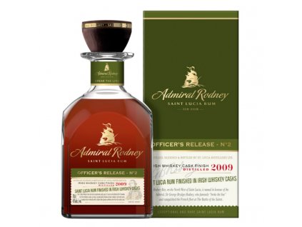 admiral rodney officers release n2 irish whiskey cask finish rum 07l