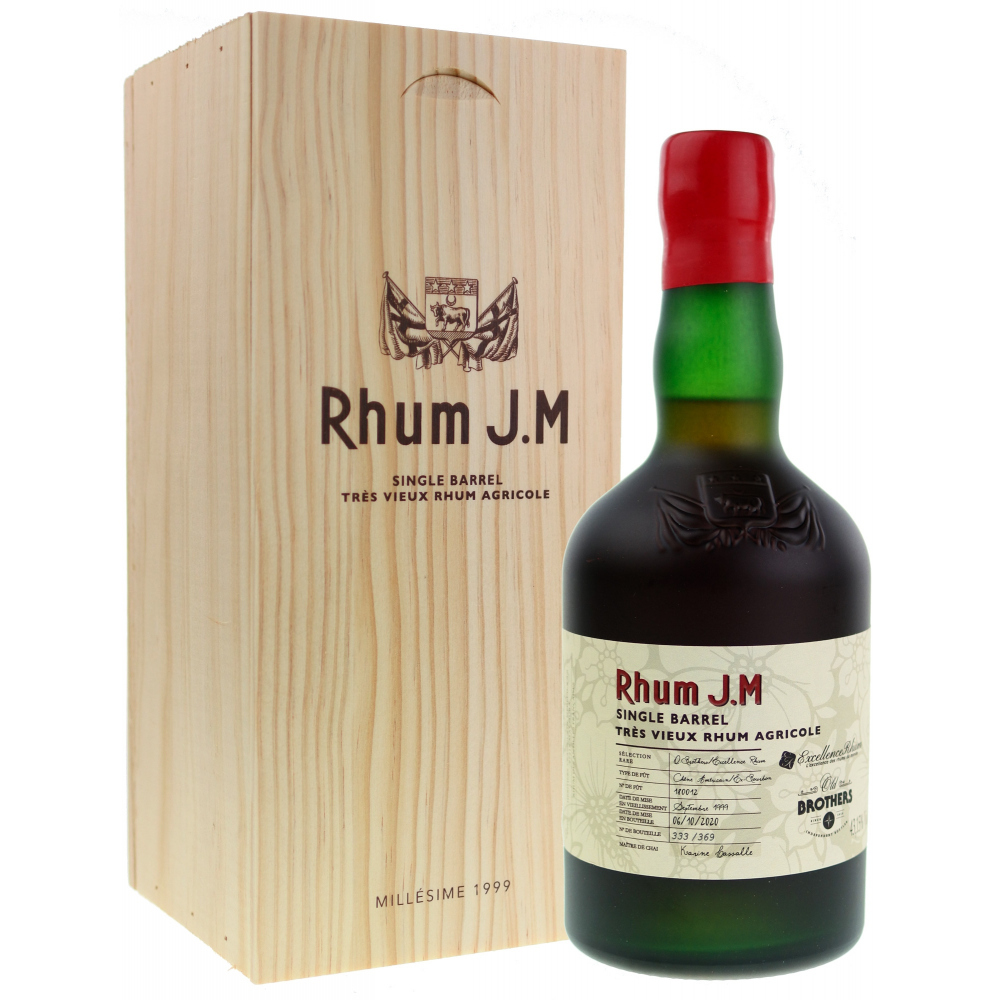 Rhum J.M Millésime 1999 Single Barrel 43,15% 0,5l