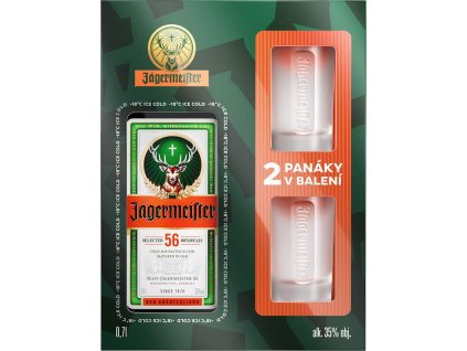 2498 jagermeister 35 700ml 2x sklo