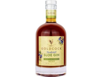 4718 goldcock gin trnkovy sloe 28 700ml