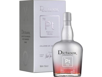4790 dictador established rum platinum 40 700ml