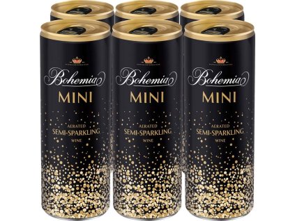 5939 bohemia sekt mini 6x250ml plech
