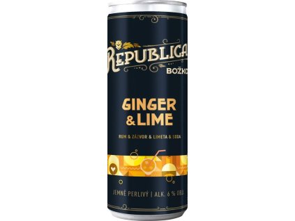 6515 bozkov republica ginger lime rum soda 6 250ml plech