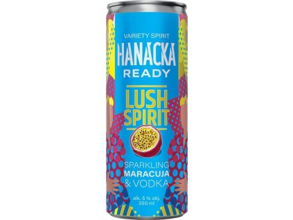 6572 hanacka vodka ready lush spirit maracuja 5 250ml plech