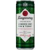 6470 tanqueray london dry gin tonic 6 5 250ml plech