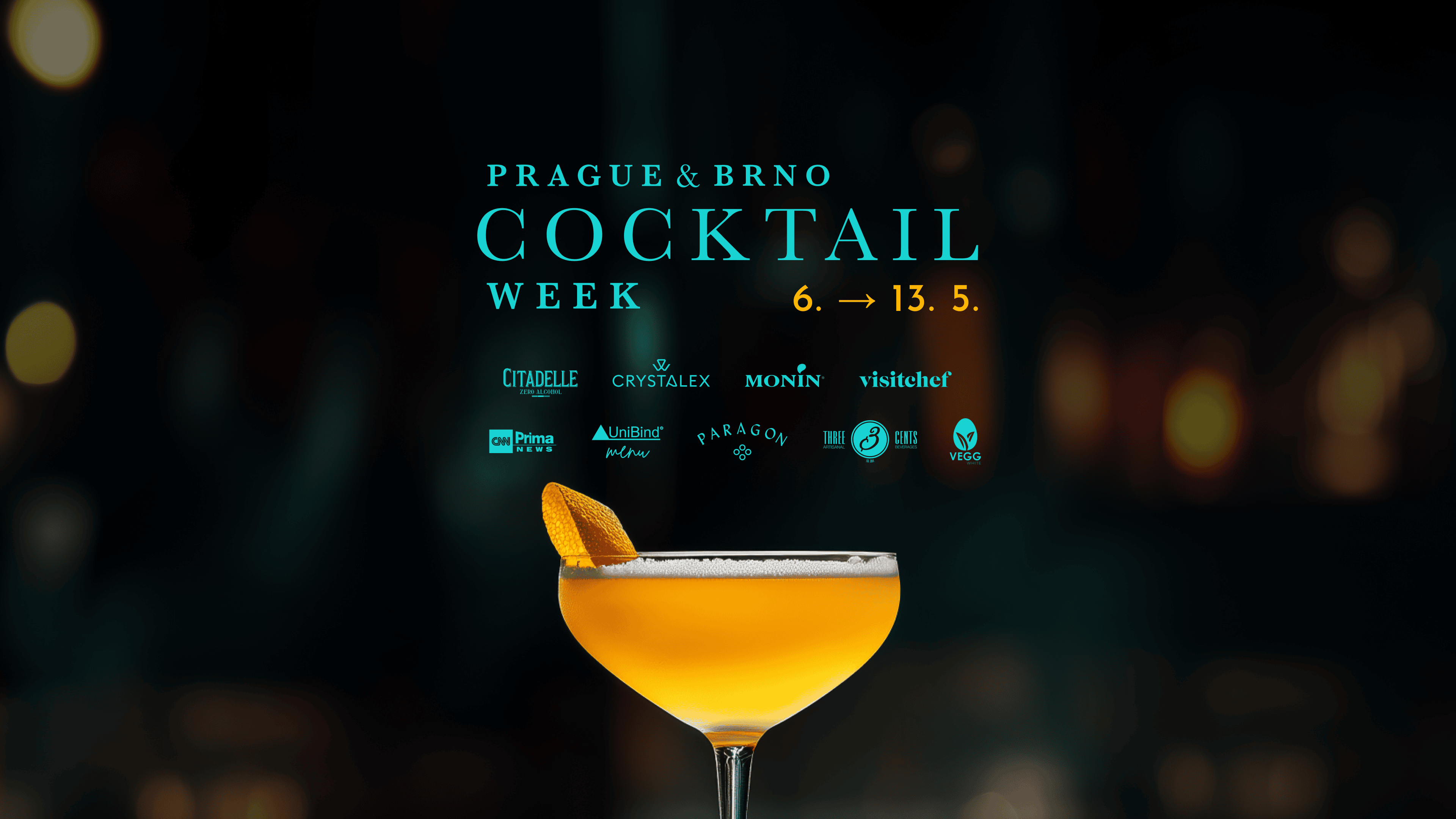 Pozvánka na cocktail week Prague & Brno konající se 6. - 13.5.
