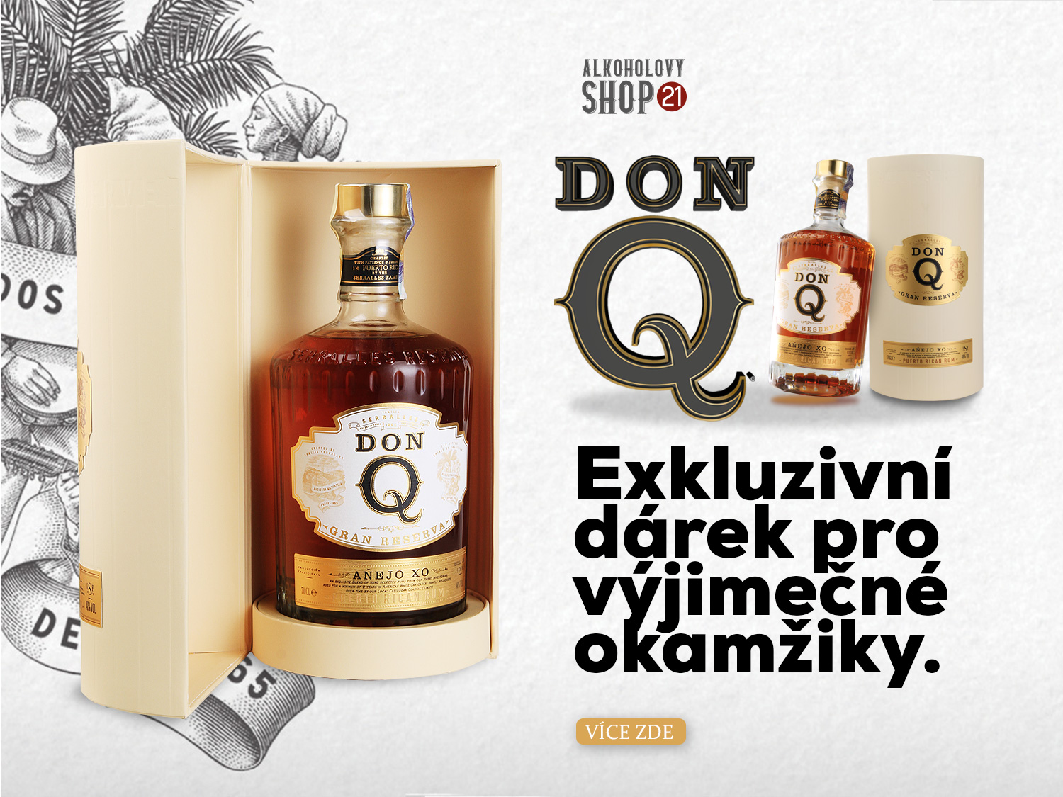 Don Q Gran Reserva Aňejo XO 0,7l 40% s dárkovou kazetou
