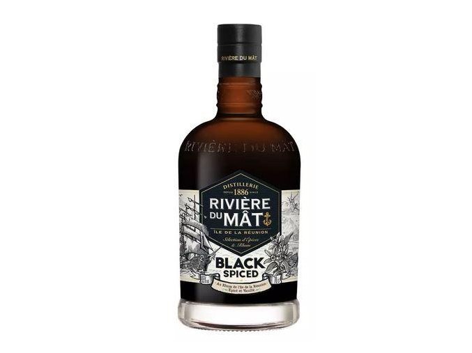 Rhum Black Spiced Riviere Du Mat 70cl