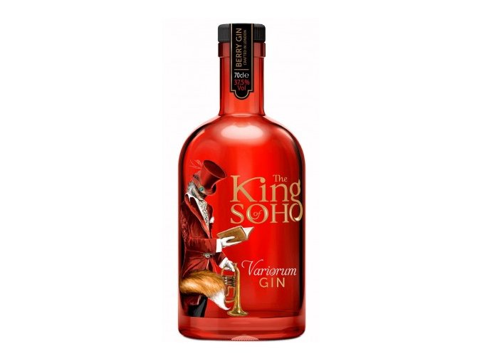 gin the king of soho variorum gin pink strawberry edition cl70