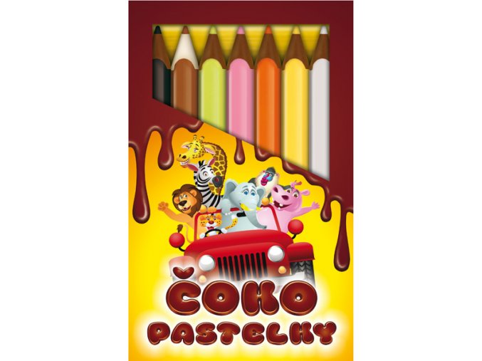 SEVERKA Čokoládové pastelky - zoo 90g
