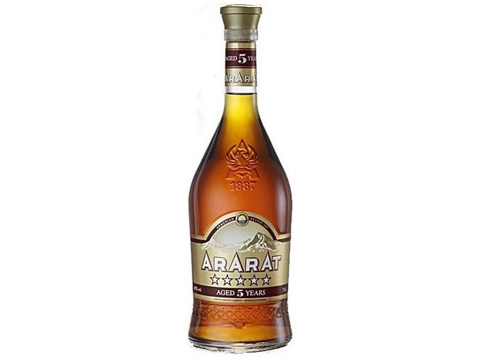 Ararat Five stars 5 yo Armenian brandy  0,25 l 40%
