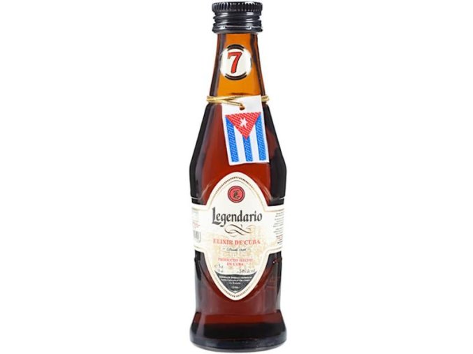 mini Legendario Elixir De Cuba 7yo  34% 0,05 l