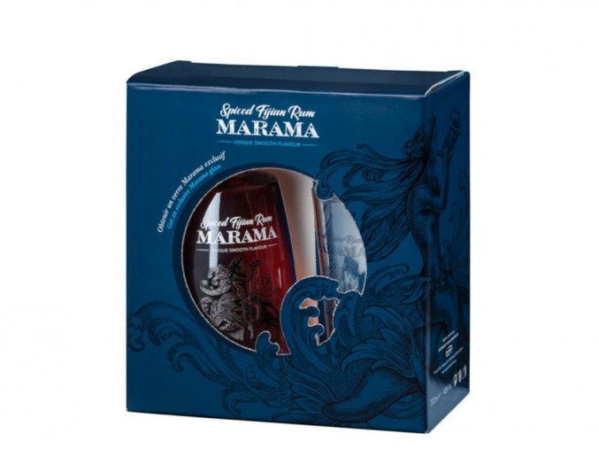 Rum Marama Spiced 0,7l 40% + sklo GB