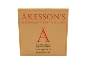 Čokoláda Akesson Madagaskar 75% s černým pepřem 60g