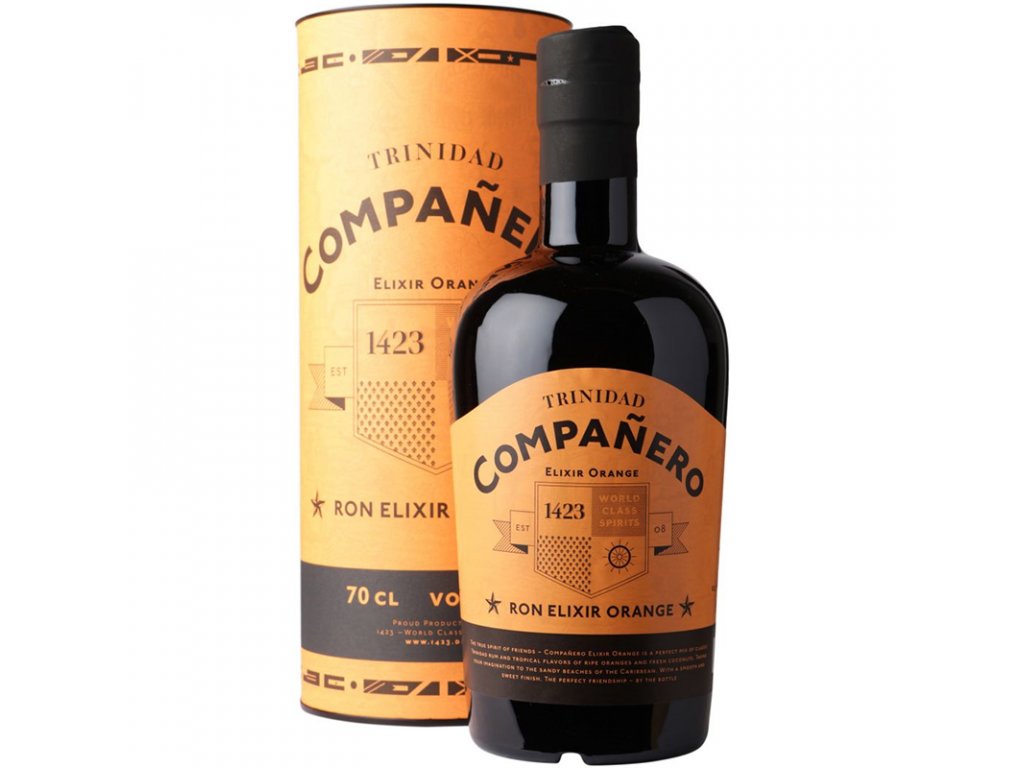 Rum Companero Elixir Orange GBX 0,7l 40% (tuba)