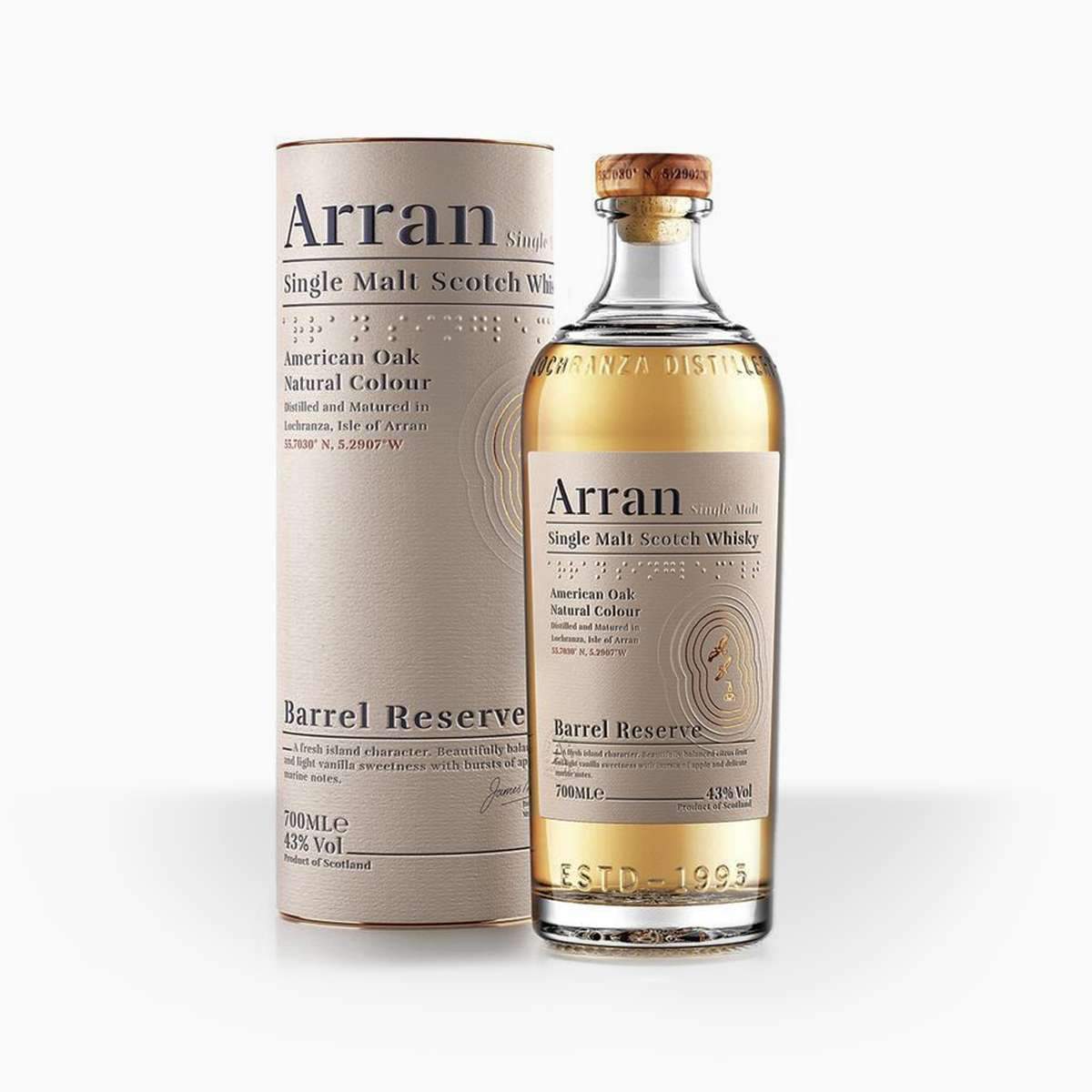 Arran Barrel Reserve 0,7l 43% (tuba)