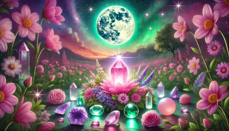 Květinový úplněk květen