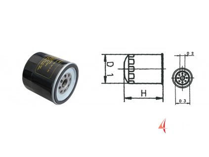 Olejový filtr F115, F75, F90 a LF115