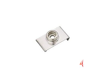 2507 spodni dil druku na listu z poniklovane mosazi s rozpetim 22 2 mm