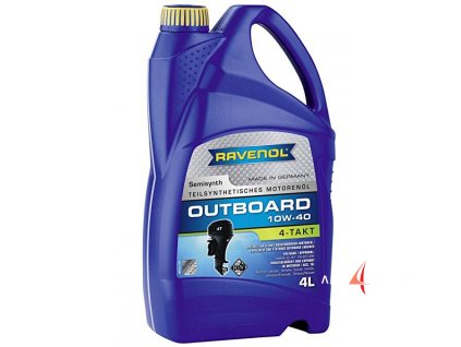 Ravenol Outboardoel 4T SAE 10W40, balení 4 l