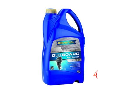 Ravenol polosyntetický olej pro 2-taktní motory lodní motory TC-W3 4l balení
