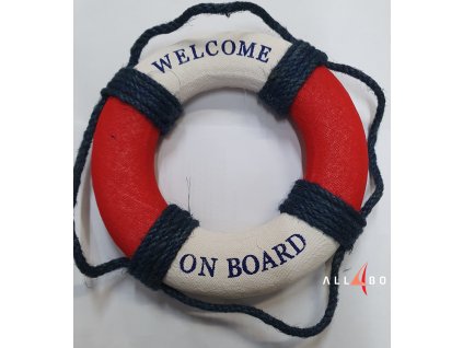 3134 kruh welcome on board cerveny