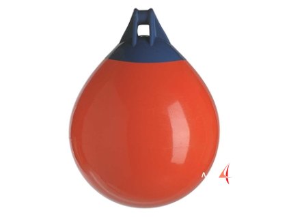 Kulatý fendr MAJONI červený s černým koncem (Velikost Délka 1050mm, ø 850mm)