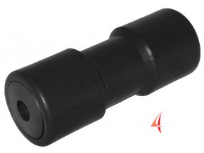 Centrální kýlová rolna PVC, Ø 75 mm, délka 200 mm (rozměr Hřídel 21 mm, barva oranžová, vysoce odolný polyuretan)