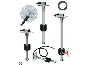 Nerezový snímač hladiny kapalin, jako je voda nebo palivo v nádrži, 10-180 Ohm (rozměr 900 mm)