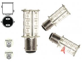 Žárovka BAY 15d 18 LED SMD5050 (Barva Zelená)
