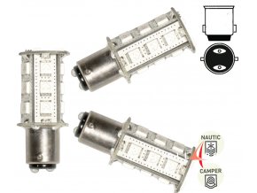 Žárovka BA 15d 18 LED žárovka SMD5050 (Barva Zelená)