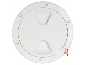 Kulaté inspekční víko bílé (rozměr vnější Ø 260 mm, vnitřní Ø 203 mm)