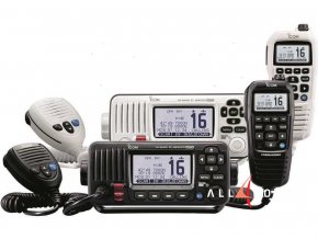 ICOM IC-M423GE VHF (Provedení 6 m Kabel a ČERNÝ HM-195GB Commandmic)