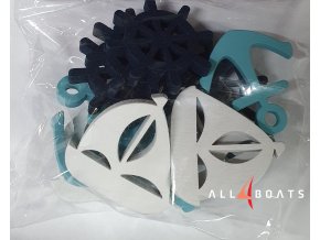 3128 drevene ozdoby 12 ks