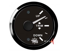 Ukazatel trimu 0/190 ohm (Barva Bílý ciferník, stříbrný rámeček)
