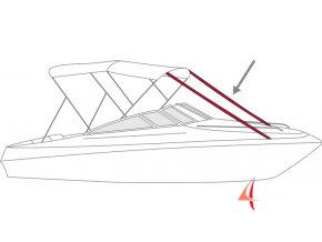 3747 napinaci popruhy na bimini 2 5cm x 300cm