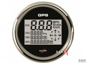 3771 digitalni budik gps ecms black chrome