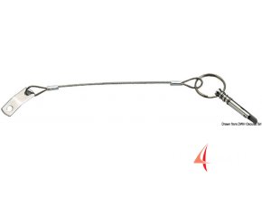 Jistící kabel s pružinovým sklopným kolíkem
