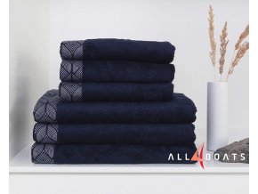 4161 1 rucnik beech navy tmave modra 50x100cm