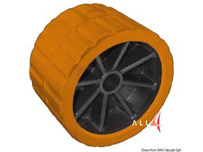 4560 centralni rolna oranzova prumer 7 5cm otvor 1 5cm